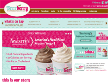 Tablet Screenshot of brrrberryyogurt.com
